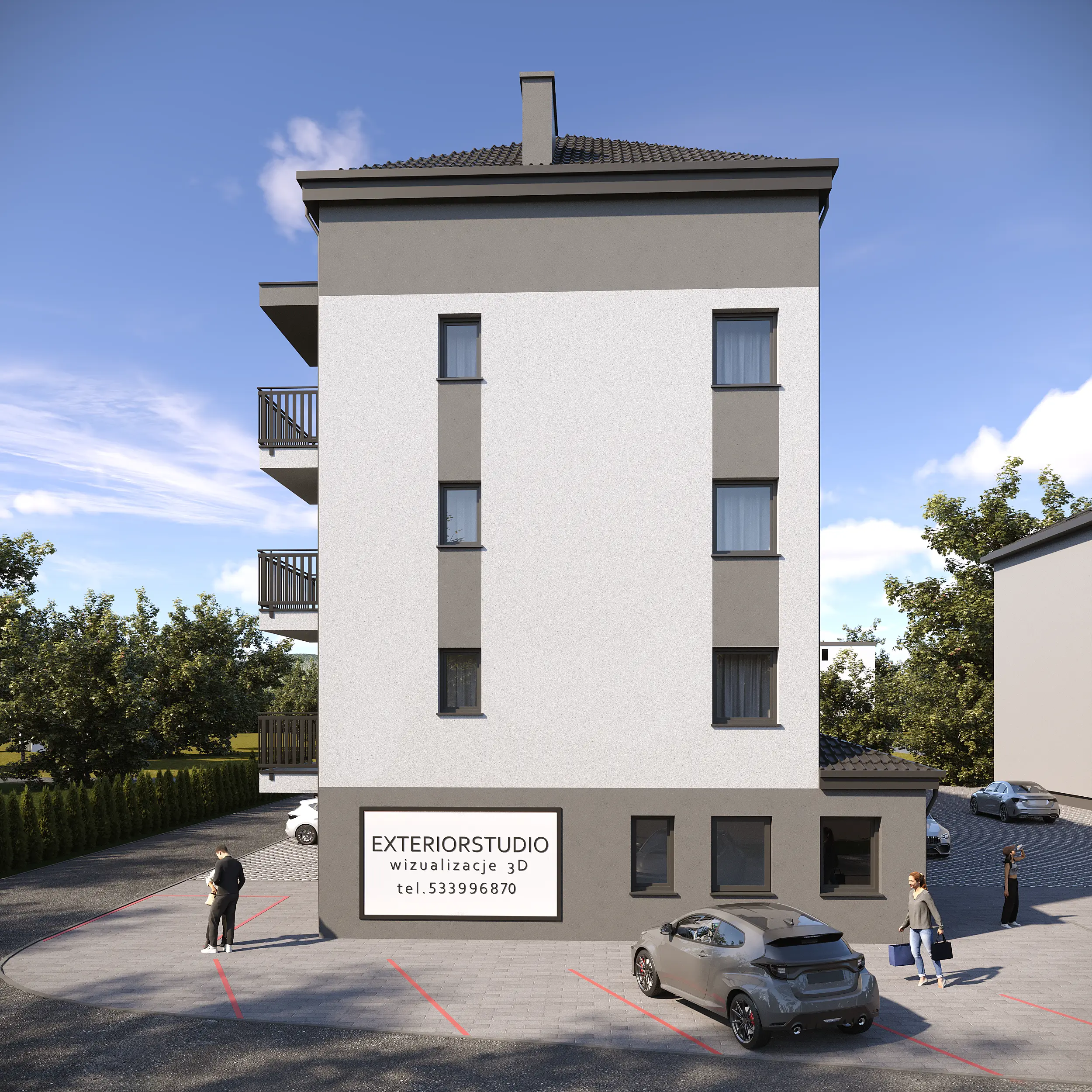 wizualizacja budynku